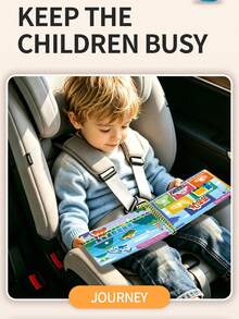 Montessori Toddler Busy Book, Reusable Quiet Learning Activity Book With Matching Games, Animal & Vehicle Recognition, Preschool Educational Travel Toy - Multicolor - View 5