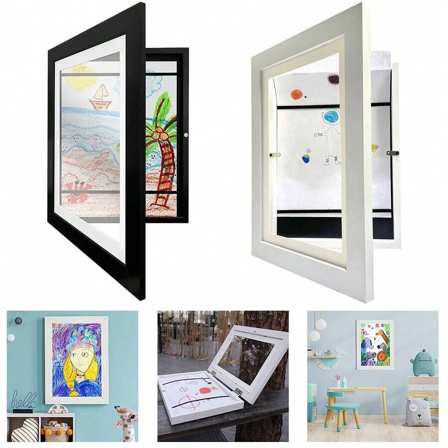 A4 Art Display Frame Frames Photo Picture Crafts Drawing Storage Xmas Gifts - A - View 1