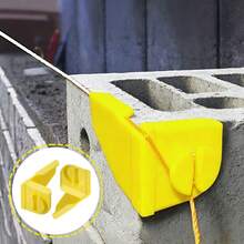 2 buah/Set Blok Sudut Garis Dinding/Jangkar Garis (Desain Cetak 3D), Klip Garis Dinding Plastik Kuning, Klip Garis Penentu Posisi Dinding, Blok Garis Konstruksi, Alat Pemasangan Batu Bata, Cocok Untuk Konstruksi Pondasi Dinding Dalam dan Luar Ruangan, Dapat Digunakan Kembali – Penting Untuk Profesional dan Penggemar DIY - Jangkar tali - View 1