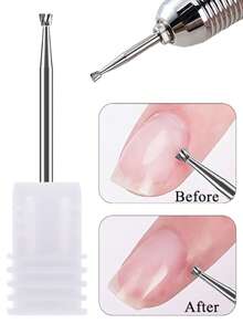 Nagelbohrer - Nagelkunstwerkzeuge zum Entfernen von Dead Light Beige, Gravieren & Schleifen - langanhaltend Metallkonstruktion mit ergonomischen Griffen, präzise Schneidekanten für glatte Oberfläche, Nagelbohrer für Nägel, Maniküre Zubehör - Verschiedenfarbig - Übersicht 4