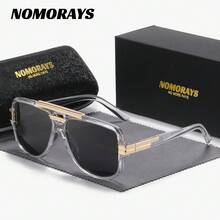 NOMORAYS 1對中性款高級工藝全框時尚眼鏡 低調質感長方形鏡框時尚眼鏡 - 彩色 - 查看 4