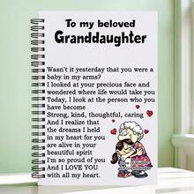 Fun Spiral Notebook Journal For Daughter Granddaughter Niece, Shower Gift Notebook, Growing Up New Mom Gift, Letters To My Little, Memory Book, Planning Book - Multicolor - View 13
