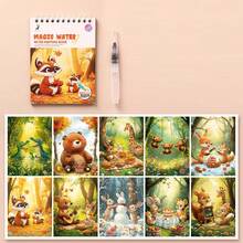 Creative Watercolor Coloring Book,Different Styles Of Watercolor Books, Painting Book, Classroom Picture Book, Family Interactive Watercolor Painting, Hand-Drawn Book,Early Childhood Education Back To School - Multicolor - View 13