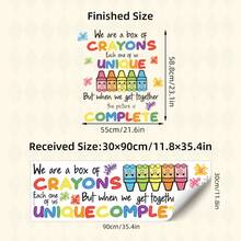 1/2 Sheets Kids Room Wall Stickers Self-Adhesive Pencil Shape Multiplication Table For Back To School Classroom Nursery Decor​ - Multicolor - View 10
