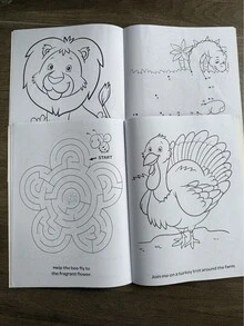 Coloring Books, Hand-Painted Graffiti Easy Coloring Book Cartoon Animals, The Ideal Gift For Children, Colors, Suitable For 3 Years Old + Educational Activity Pages, Classroom Learning, Birthday Or Back-To-School Gifts - Multicolor - View 4
