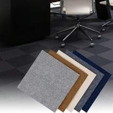 10 Peças 30cm X 30cm Placas de Carpete Autoadesivas - Quadrados de Piso Autoadesivos, Adequados para Quarto, Sala de Estar e Escritório, Fácil de Instalar - A - Visão 2