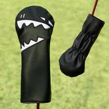 1pc Driver Fairway Hybrid - Shark Fun Design Golf Club Head Cover, Fashionable Golf Club Head Cover, Embroidery Design, Durable And Dust-Proof, Provide Best For Golf Club - Multicolor - View 4