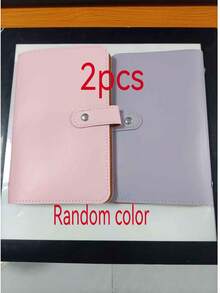 100-Capacity Cash Storage Notebook With Bill And Stamp Photo Slots, Women's Wallet, Back To School Essential, Cruise Essential, Travel - Multicolor - View 15
