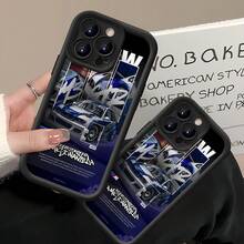 M3 GTR Racing Blue And White Phone Case. Compatible With Apple, , , And Honor Phones. Made Of TPU Silicone, They Offer Protection Against Bumps And Drops. Great Gift For Mom. - Black - View 3
