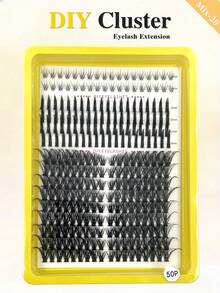 ENCHUW CC Curling Volume Lash Clusters DIY Eyelash Extension Individual Lashes Cluster DIY Eyelash Extensions At Home Soft Wispy Clusters False Eyelash Mixed Packaging - CC - 查看 6