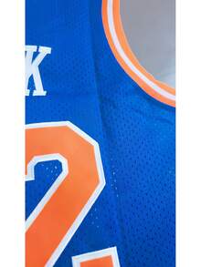 32 Breathable Basketball Jersey For Adults, Quick Dry Mesh Tank Top With Bold Number Embroidery, Lightweight & Comfortable, Great For Sports, Gym Training, Streetwear & Everyday Outfits - Royal Blue - View 7