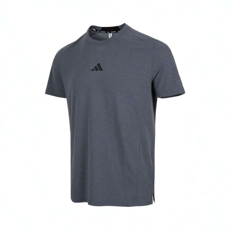 Adidas Kaos Pria Lengan Pendek Leher Bulat Nyaman untuk Lari dan Olahraga Musim Semi/Panas JI5766 - Grey - View 1