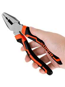 1pc High-Quality Carbon Steel Pliers - Lever Pliers/Wire Cutter/Diagonal Pliers/Needle Nose Pliers, Multi-Function Wire Cutter, 6/8 Inch, Designed For Electricians, Craftsmen, Mechanics And Gardening Pruning - A - View 2