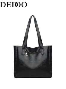 Dedoo Women's Tote Bag, Contrast Color Webbing Strap, Side Pockets, Multiple Inner Compartments, Large Capacity For Laptop And Books, Luxury Minimalist Style - Multicolor - View 7