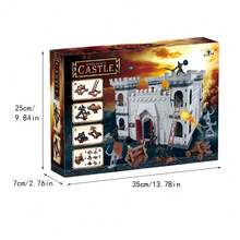 Medieval Castle Knight Soldier Toy Set, Assemble Ancient Castle Siege War Machine Battle Toy Model For Boys, Children Toys 3 Years And Up - F - 查看 10