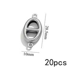 20Pcs Double Hole Link Connectors, 18K Gold Plated Stainless Steel Tarnish Resistant Heart Star Shell Moon Shape Charms For DIY Jewelry Making - Double Hanging Connector - View 19
