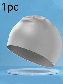 1/10Pcs Premium Silicone Swim Cap For Adults & Teens, Waterproof Elastic Hat With Ear Protection, Fits Long & Short Hair, Windproof Warm For Winter. Anti-Slip High Elastic, No Deformation, Great For Pool, Beach, Surf, Diving, Fitness & Water Sports - Multiple Styles - View 15