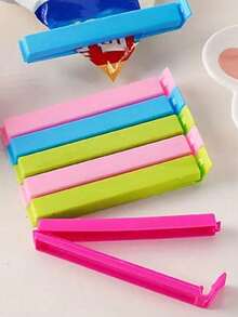 15/10pcs Multi-Color Mixed Sealing Clips, Multi-Size Moisture-Proof Snack Fresh-Keeping Clips, Essential For Kitchen, Dorm, Travel Storage, Christmas, Halloween Party Organizing Tools - Sealing Clip - View 5