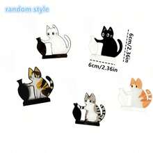 1 Set Cute Cat Fur Collector Magnetic Sticker, Can Be Attached To Refrigerator Or Used Vertically. It Can Collect Cat Hair And Also Be Used For Bouquet Decoration, Adorable Vase Design Refrigerator Magnet, Kitchen Decor Magnet, Cat Lover Gift, Pet Keepsake, Cat Hair Collector Is A Great Gift For Cat Owners - Multicolor - View 5