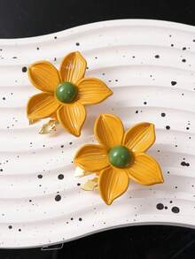 1/2 piezas Clip de cubierta de botón para decoración de camisas y vestidos, encanto floral lindo para ropa, gemelos ligeros para camisas, clip de cuello de camiseta, cubierta de gemelos DIY - A - Ver 9
