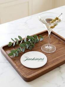 Customized Coasters, Allowing Customization Of Names And Letter Patterns. Suitable For Beverages, Tea Cups, Coffee Cups. Can Be Used As Home And Restaurant Decorations, Essential Gifts For Festivals, Christmas Ornaments. Exquisitely Designed. - Multicolor - View 8