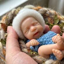 6 Inch Silicone Newborn Baby Girl Doll Handmade Soft Silicone Lovely Newborn Baby Doll For Birthday Gift(Anatomically Accurate) - Reborn Doll - View 2