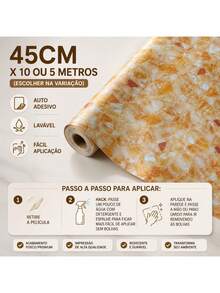 Self-Adhesive PVC Wallpaper, Washable, Decorative Wood Pattern, 5m X 10m Roll, For Home Renovation And Decoration, Living Room, Bedroom, Kitchen, Furniture, Patterned Wall Covering. - G201 - 查看 2