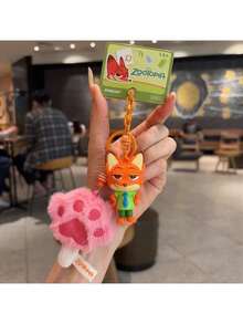 Disney Zootopia Claw Collection Keychain - Nick's Claw Popsicle Cute Cartoon Bag Charm, Premium Soft Rubber Adults, Anime Character Accessories For Backpack Purse Car Keys, Cute Zootopia Merchandise Perfect Gift For Fans - Orange - View 10