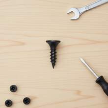 6 X 1/2 Inch Drywall Screws  Flat Black Oxide Screws 137 PCS, Wood Screws Furniture Cabinet - #6*1/2 - View 3