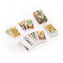 1 buah Kartu Tarot Bulan Ajaib, Kartu Permainan Ramalan Misterius untuk Pesta dan Pertemuan - Grey - View 4