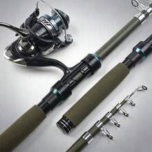 SEACHASER Fishing Tackle Set:Telescopic Fishing Rod With Reel,Telescopic Rod,Freshwater And Saltwater,Pocket-Sized Fishing Rod - Multicolor - View 2
