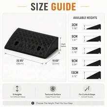 2PCS Plastic Ramp For Skateboards, Scooters And Small Wheels, Portable Practice Ramp For Curbs, Driveways And Outdoor Play Areas, Multiple Height Choices - A - View 6