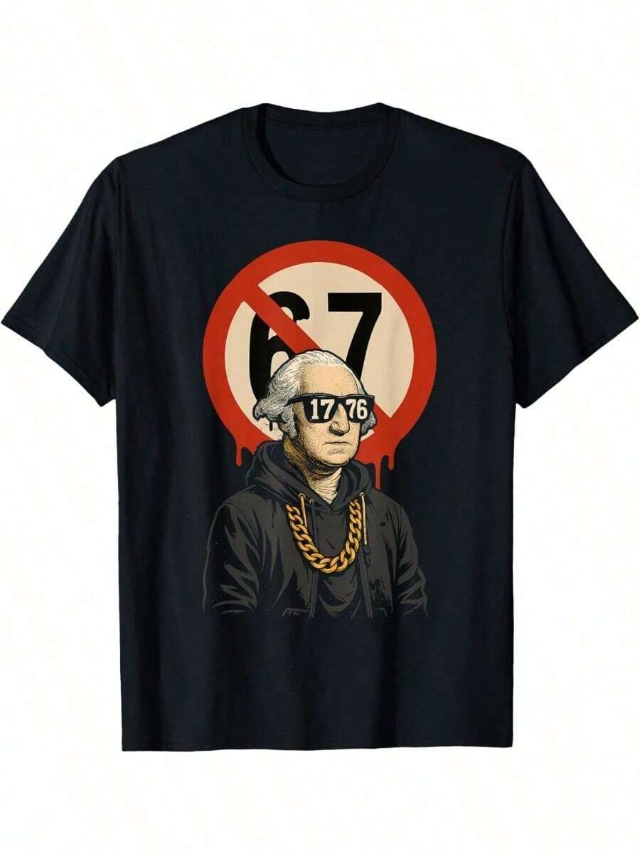 1776 Más de 67 Camisetas Divertidas con Memes de George Washington Drip - Negro - Ver 1