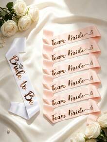 1pc-Teambride Bridesmaid Sash, Bachelorette Party Shoulder Strap, Bachelorette Party Decor - Singles Party Strap - View 12