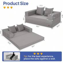 Sofas & Couches - Light Grey - View 3