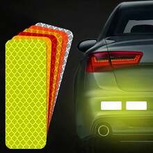 10pcs Reflective Car Stickers - High Visibility Night Decals, Suitable For Cars, Motorcycles, Bicycles, Trucks - A - View 8