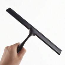1 pieza Herramienta de limpieza de baño de acero inoxidable, adecuada para baño, azulejos, espejos, puertas de vidrio de coche, rasqueta de ducha, cepillo de limpieza de baño, rasqueta de ventana, rasqueta de puerta de vidrio, limpiador de ventanas, rasqueta de piso - multicolor - Ver 9