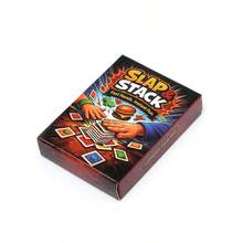 Stack Card Game - Fast-Paced Kids And Family Games Friends Easy To Play Game Cards - Mocha Brown - View 3