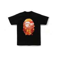 Camiseta de cuello redondo para hombre 100% algodón, camiseta casual blanca para hombre con estampado TECHNO - diseño de marco rectangular negro & rayas verticales, manga - Negro - Ver 1