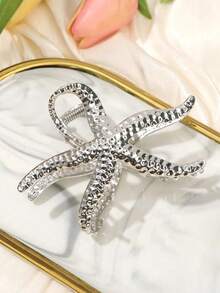 2/1pc Bohemian Style Starfish Claw Metal Hair Clip, Large Size, Versatile, Suitable For Vacation, Party, Daily Wear, Summer Beach Hair Clip, Ideal Hair Accessory For Holidays, Birthdays And Other Occasions. Holiday Essential, Holiday Accessory, Summer, Hair Accessory, Holiday Accessory, Women's Headwear - Multicolor - View 13