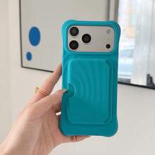 Summer Colorful Magnetic Phone Card Holder, Reusable Back Card Pouch, Holds 3-4 Cards - Multicolor - View 9