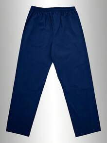 Men's Side Stripe Drawstring Sweatpants, Casual Loose Straight Leg Joggers, Breathable Quick-Dry Outdoor Sports Long Pants - Blue - View 3