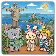 GDTME Cozy Travel Coloring Book, Cute Cartoon Animal Travel Scenes, Including Koala, Rabbit And Squirrel Picnic And City Landmark Illustrations, Suitable For Hand Coloring, Aesthetic Photo Props, Daily Stress Relief And Leisure Time - Coloring Book - View 7