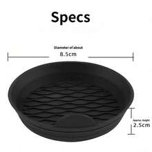 2/1pc/4pcs Car Silicone Cup Holder Coasters, Non-Slip Storage Mat, Raised Anti-Spill Cup Holder, Universal Round Non-Slip Pad, Car Cup Holder - Coaster - View 4