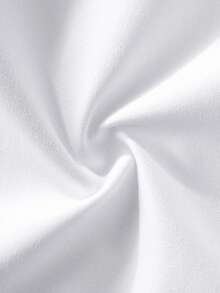 Girls' Classic Small Round Collar Preppy Style White Short Sleeve Shirt, Suitable For School Activities, Parties, Performances And Formal Occasions - White - View 10