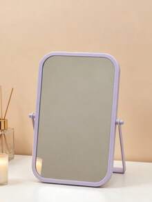 Elegant Luxury Style Oval Desktop Vanity Mirror, Nordic Creative Metal Frame, Bottom Storage Tray For Lipstick, Cosmetics, Jewelry, Fragrance, Makeup Brushes, Aromatherapy Products, Polished Glass Mirror Surface - Multicolor - View 18