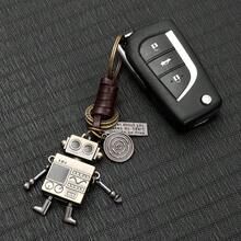 1個復古創意機器人配件鑰匙圈，適合男性 - 多款式 - 查看 3