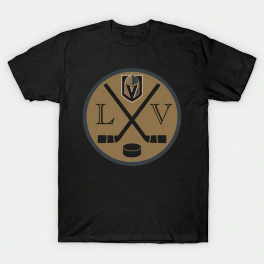 Camiseta Golden-Knights de bael_creative - Negro - Ver 1