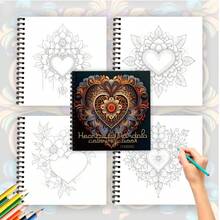 Tlenpo 3pcs/1set, Assorted Pattern Adult Coloring Book - 1 Book 30 Sheets, 8.3x 8.3 Inches, For Adults To Relieve Stress, Anxiety And Other Emotions, Holiday Gift, Back To School Gift, Christmas Gift, Halloween Gift, Perfect Choice For Many Holiday Gifts (Accessories Not Included) - L - View 5