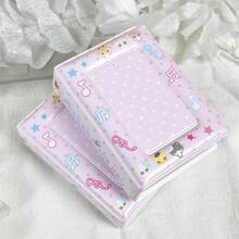 1pc Pink Animal Photo Album, Polka Dot Music Note Card Holder, K-Pop Photo Card Binder, IDOLME, Album Card Display, Idol Concert Support, PU Material, Suitable For 3-3.5 Inch Photo Cards, Suitable For Photo Card Storage And Protection - Card Cover - View 7